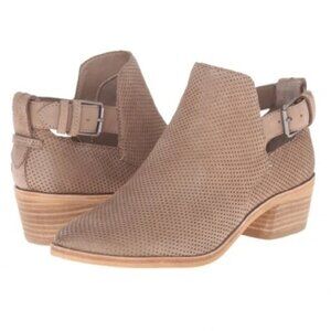 Dolce Vita Kara Suede Perforated Ankle Bootie Size 6.5